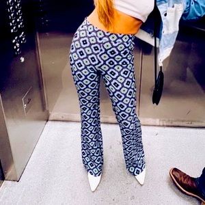 Zara floral retro pants